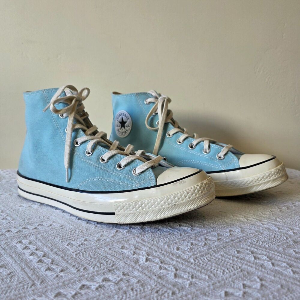 Converse Chuck Taylor All Star High Top Sneaker Light blue Mens 10.5 Womens 12.5